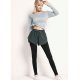 Carry buttock elastic sweatpants female tall waist movement