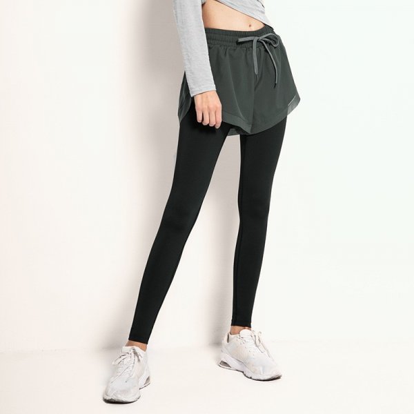 Carry buttock elastic sweatpants female tall waist movement