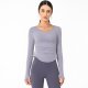 Cultivate one's morality v step leading sports yoga coat blouses